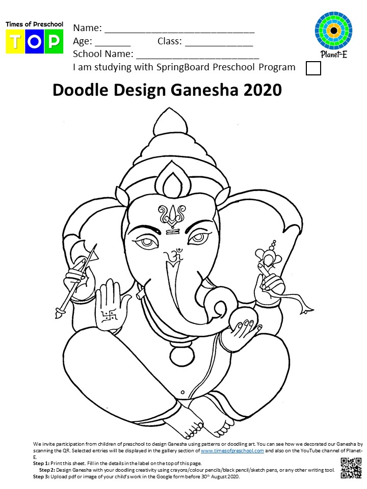 Doodle Design Ganesha 2020 Contest Template